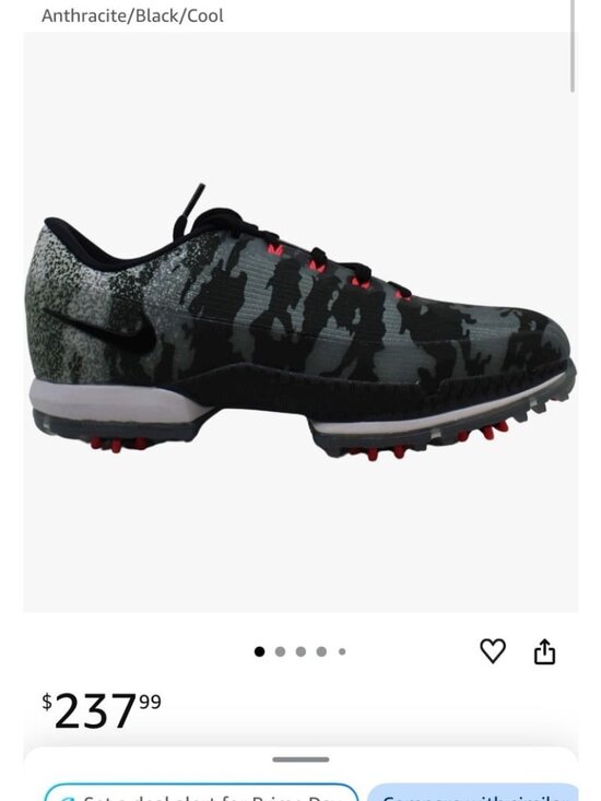 Nike Air Zoom Attack FW Golf Shoes 2017 Men’s Size 11 Anthracite/Black Athletic main image 7